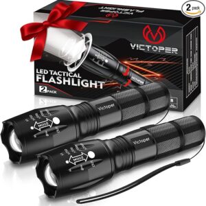 Victoper LED Flashlight 2 Pack